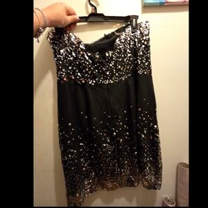 Trixxi Y2K Strapless Sequin Plus Size Dress 👗 Size: 22